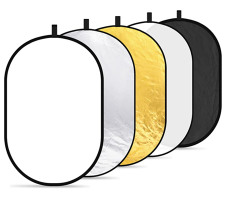 Neewer 5 in 1 Portable Lighting Collapsible Reflector / Diffuser Kit 80 x 120cm