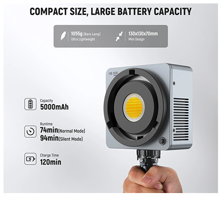 Neewer HB80B 80W Bi-Color Mini COB LED Video Light