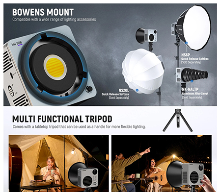 Neewer HB80B 80W Bi-Color Mini COB LED Video Light