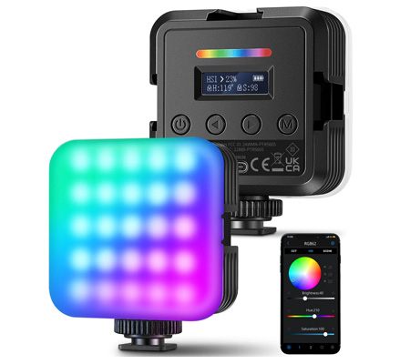Neewer RGB62 Magnetic RGB LED Video Light With App Control