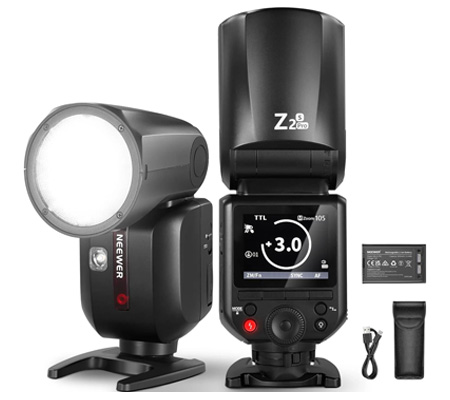 Neewer Z2PRO-C 76Ws TTL Round Head Flash Speedlite for Canon