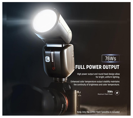Neewer Z2PRO-C 76Ws TTL Round Head Flash Speedlite for Canon
