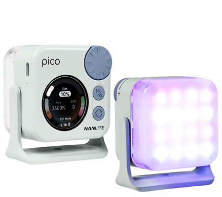 Nanlite Pico Portable LED Mini Pocket Light Full Color RGB Mint Blue