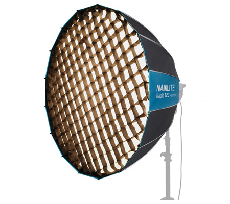 Nanlite Rapid 120 Parabolic Softbox with Grid & Bowens Mount SB-RP120
