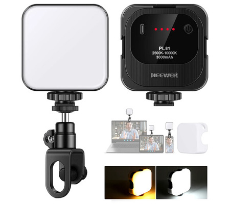 Neewer PL81 Portable Clip-on Bi-Color LED Video Light