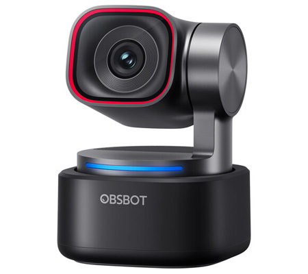 OBSBOT Tiny 3 AI-Powered Spatial Audio 4K PTZ Webcam