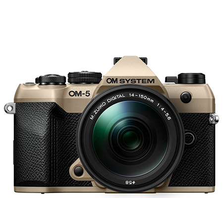 OM SYSTEM OM-5 Mark II kit 14-150mm f/4-5.6 II Sand Beige