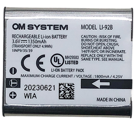 Om System LI-92B Rechargeable Battery