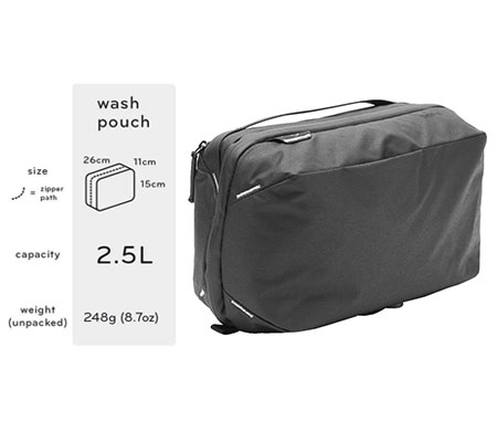 Peak Design Travel Line Wash Pouch 2.5L BWP-BK-2 Black