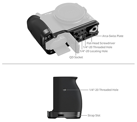 SmallRig L-Shaped Mount Plate for Nikon ZR with Silicone Handle 5466