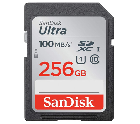 Sandisk SDXC Ultra 256GB UHS-I (Read 100MB/s)