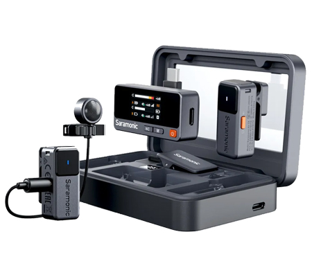 Saramonic Air 02 Pocket-Sized Wireless Microphone with Lavalier for Camera & Smartphone