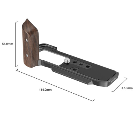 SmallRig L-Shape Mount Plate with Wooden Handle for Fujifilm X-M5 5260 Black