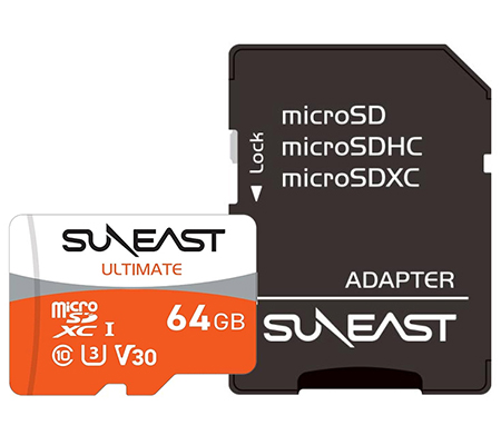 Suneast MicroSD 64GB 95MB/s UHS-I V30 Ultimate Orange Series SE-MSDU1064E095