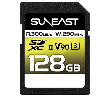 Suneast SDXC 128GB 300MB/s UHS-II Ultimate Pro V90 Series SE-SDU2128GA300