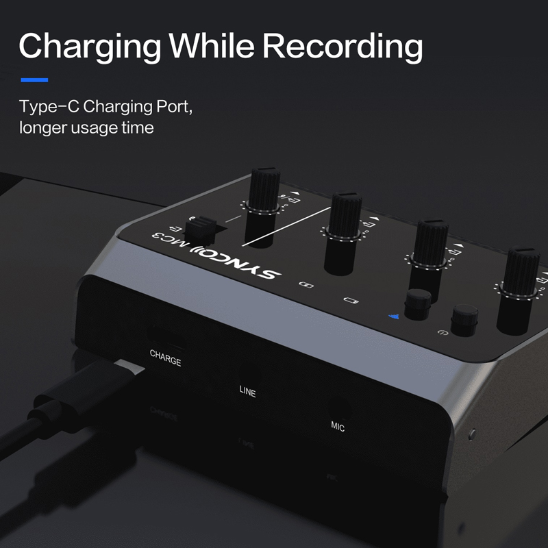 Synco MC3 Lite 4 Channel Audio Mixer