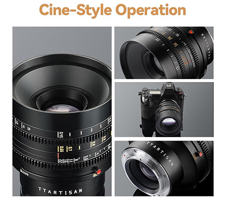 TTArtisan 35mm T2.1 Dual Bokeh Cine Lens for Sony FE Fullframe Lens