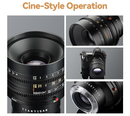 TTArtisan 50mm T2.1 Dual Bokeh Cine Lens for Panasonic Leica L Fullframe Lens