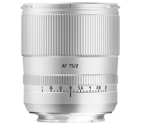 TTArtisan AF 75mm f/2 for Sony FE Mount Full Frame Silver