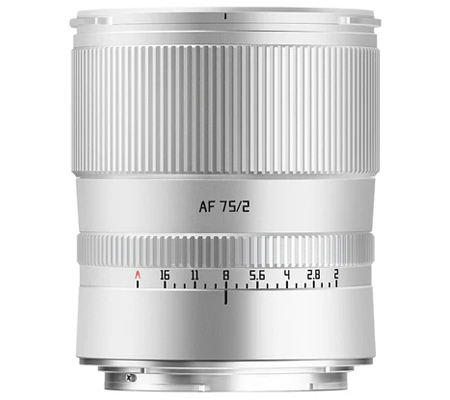 TTArtisan AF 75mm f/2 for Nikon Z Mount Full Frame Silver