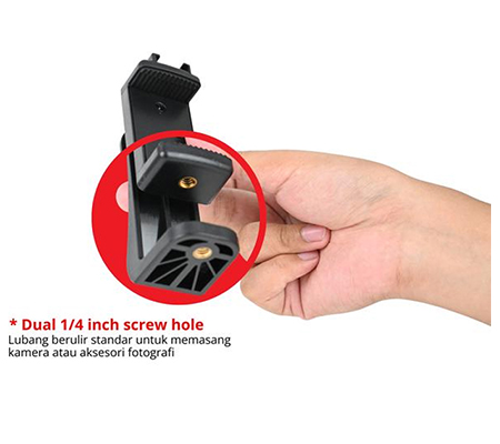 Takara PH-07 Adjustable 360° Phone Holder with Cold Shoe