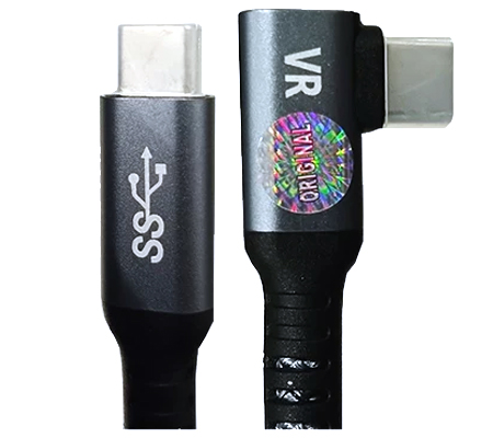 TetherPlus USB 3.2 Type-C to Type-C VR L Shape 5 Meter (TP-UB32TCTCL-500)