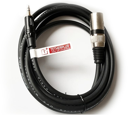 Tetherplus XLR Male to 3.5mm Audio Microphone Cable 5m TP-XLRSAM35M-500