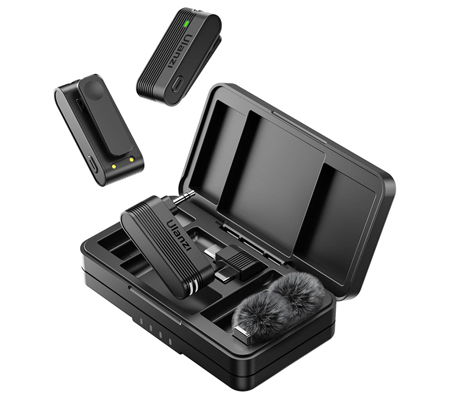 Ulanzi A100 Dual Wireless Microphone System for Cameras & Smartphone