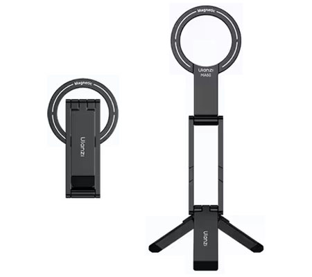 Ulanzi MA60 Foldable Magnetic Phone Tripod Stand Black