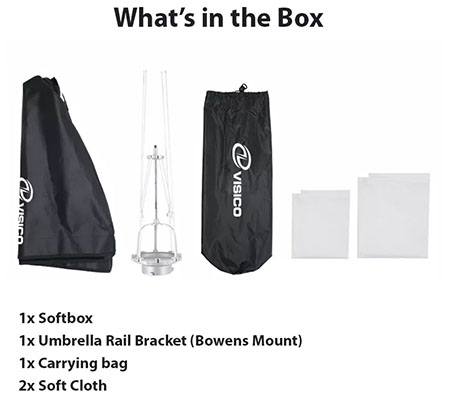 Visico Softbox Octagon Non Grid 90cm EB-072