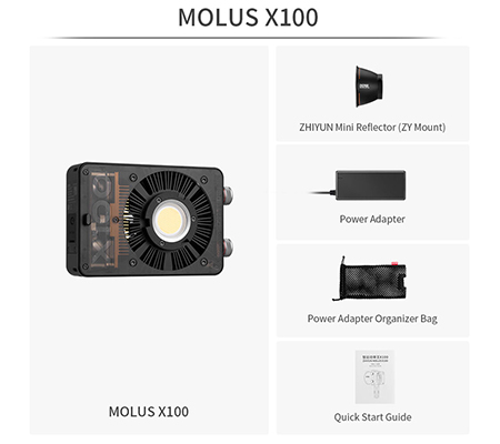 Zhiyun Molus X100 Bi-Color Pocket COB Light