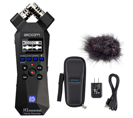 Zoom H1essential with APH-1e Accessory Pack 2-Track Stereo Portable Audio Recorder