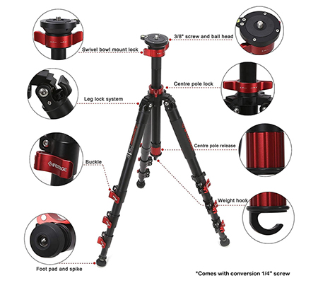 iFootage Gazelle TA5 Uprise Aluminum Tripod