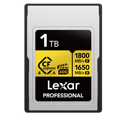 Lexar CFexpress 4.0 Type A 1TB Professional Gold (Read 1800MB/s & Write 1650MB/s)