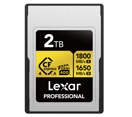 Lexar CFexpress 4.0 Type A 2TB Professional Gold (Read 1800MB/s & Write 1650MB/s)