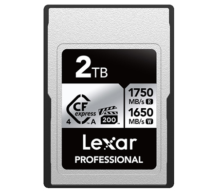 Lexar CFexpress 4.0 Type A 2TB Professional Silver (Read 1750MB/s & Write 1650MB/s)